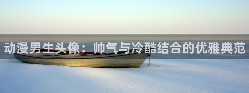 58动漫之家：动漫男生头像：帅气与冷酷结合的优雅典范